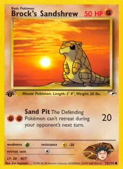 Brock's Sandshrew (Gym Heroes 72/132)