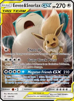 Eevee & Snorlax GX (Team Up 120/181)