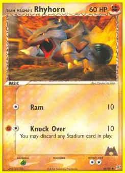 Team Magma's Rhyhorn (Team Magma vs Team Aqua 68/95)