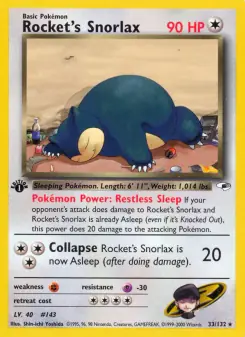 Rocket's Snorlax (Gym Heroes 33/132)