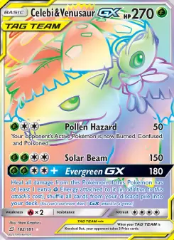 Celebi & Venusaur GX (Team Up 182/181)
