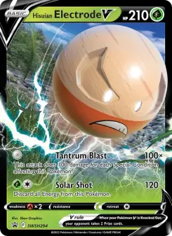 Hisuian Electrode V (SWSH Black Star Promos SWSH294)