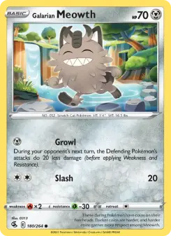 Galarian Meowth (Fusion Strike 180/264)