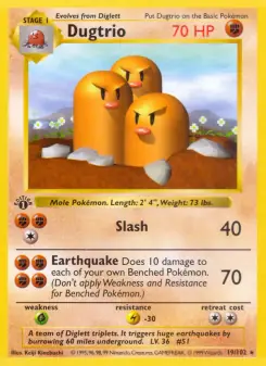 Dugtrio (Base Set 19/102)
