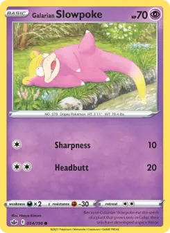 Galarian Slowpoke (Chilling Reign 54/198)