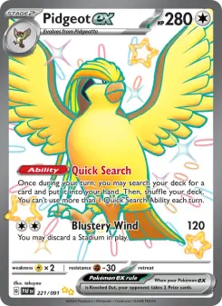 Pidgeot ex (Paldean Fates 221/91)