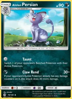 Alolan Persian (Sun & Moon 79/149)