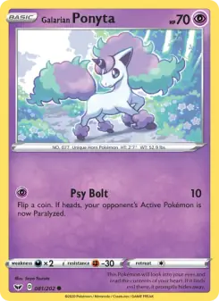 Galarian Ponyta (Sword & Shield 81/202)