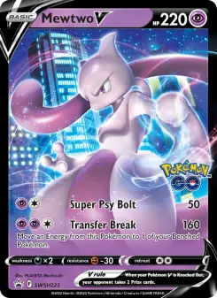 Mewtwo V (SWSH Black Star Promos SWSH223)