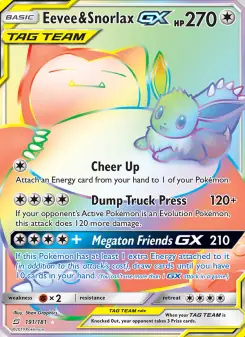 Eevee & Snorlax GX (Team Up 191/181)