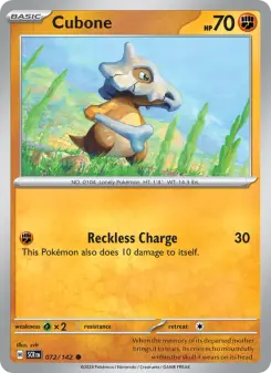 Cubone (Stellar Crown 072/142)