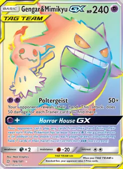 Gengar & Mimikyu GX (Team Up 186/181)