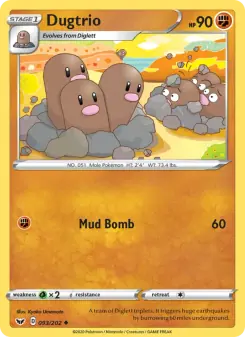 Dugtrio (Sword & Shield 93/202)