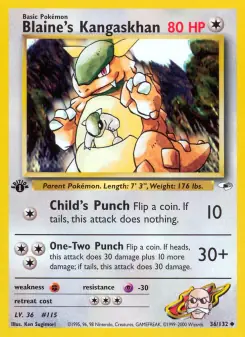 Blaine's Kangaskhan (Gym Heroes 36/132)