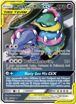 Muk & Alolan Muk GX (Unbroken Bonds 197/214)