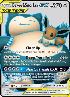 Eevee & Snorlax GX (Team Up 171/181)