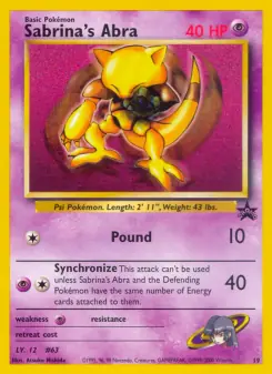 Sabrina's Abra (Wizards Black Star Promos 19/53)