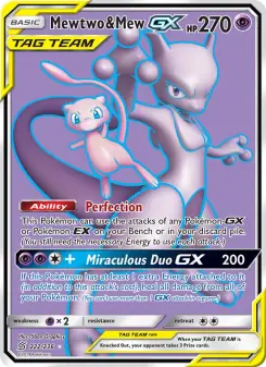 Mewtwo & Mew GX (Unified Minds 222/236)