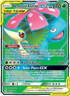 Venusaur & Snivy GX (Cosmic Eclipse 210/236)