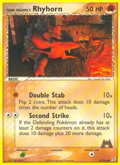 Team Magma's Rhyhorn (Team Magma vs Team Aqua 67/95)