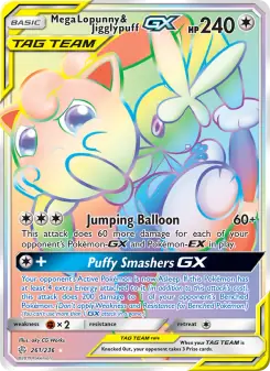 Mega Lopunny & Jigglypuff GX (Cosmic Eclipse 261/236)