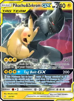 Pikachu & Zekrom GX (Team Up 33/181)