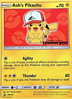 Ash's Pikachu (SM Black Star Promos SM109)