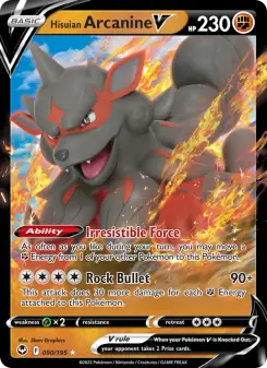 Hisuian Arcanine V (Silver Tempest 090/195)