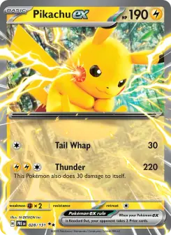 Pikachu ex (Prismatic Evolutions 028/131)