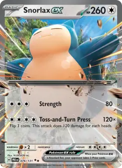 Snorlax ex (Prismatic Evolutions 076/131)