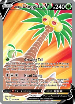 Alolan Exeggutor V (Pokémon GO 071/78)