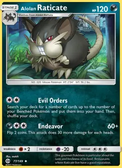 Alolan Raticate (Sun & Moon 77/149)