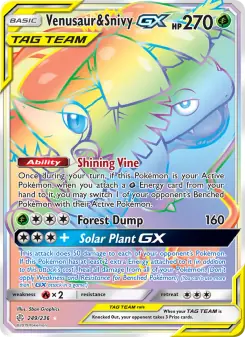 Venusaur & Snivy GX (Cosmic Eclipse 249/236)