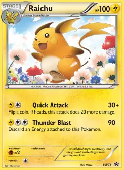 Raichu (BW Black Star Promos BW78)
