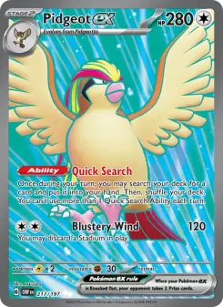 Pidgeot ex (Obsidian Flames 217/197)