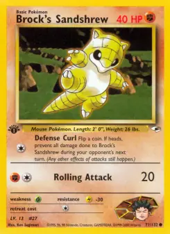 Brock's Sandshrew (Gym Heroes 71/132)