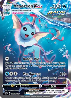 Vaporeon VMAX (SWSH Black Star Promos SWSH182)