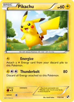 Pikachu (Black & White 115/114)