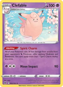 Clefable (Lost Origin 063/196)