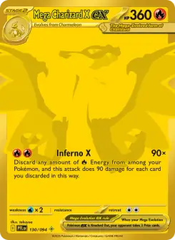 Mega Charizard X ex (Phantasmal Flames 130/94)