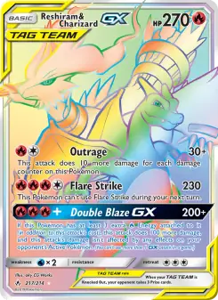 Reshiram & Charizard GX (Unbroken Bonds 217/214)