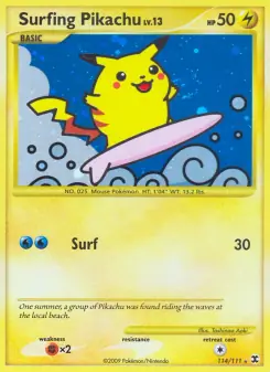 Surfing Pikachu (Rising Rivals 114/111)