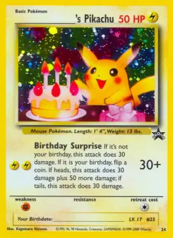___________'s Pikachu (Wizards Black Star Promos 24/53)