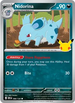 Nidorina (30th Celebration 088/128)