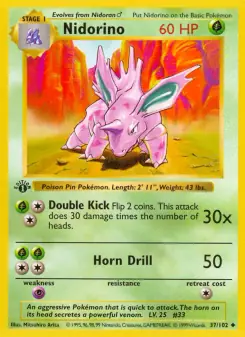 Nidorino (Base Set 37/102)