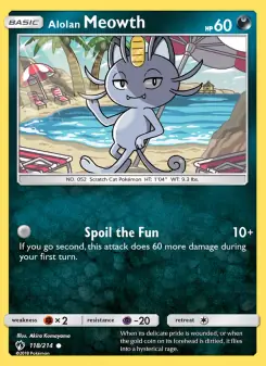 Alolan Meowth (Lost Thunder 118/214)