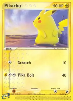 Pikachu (Sandstorm 72/100)