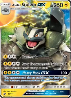 Alolan Golem GX (Crimson Invasion 34/111)