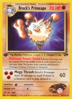 Brock's Primeape (Gym Challenge 35/132)