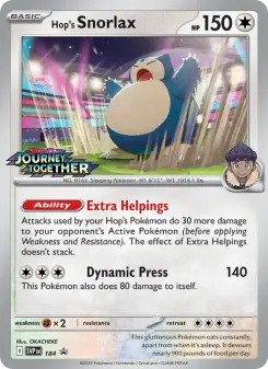 Hop's Snorlax (SVP Black Star Promos 184/225)